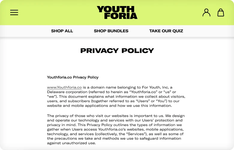 youthforia-privacy-policy