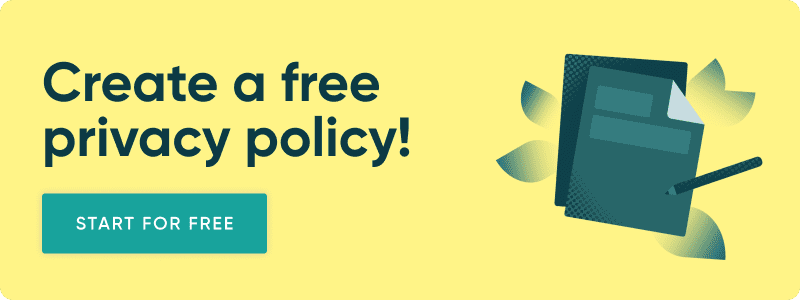 CTA Create Privacy Policy Graphic - Yellow