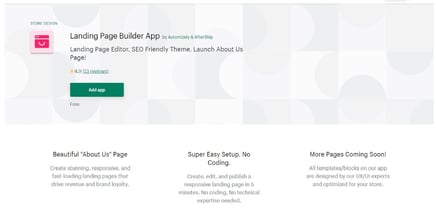 Enzuzo 2021 Apps - Landing Page Builder