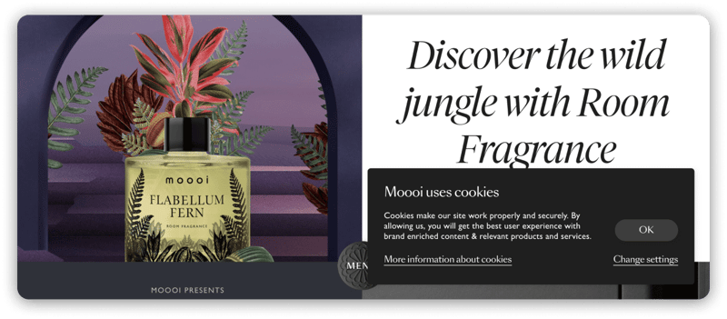 Moooi - Cookie Banner