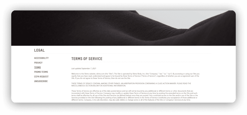 Terms - Skims