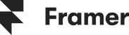 a black coloured logo of the company Framer.