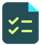 Paper checklist icon.