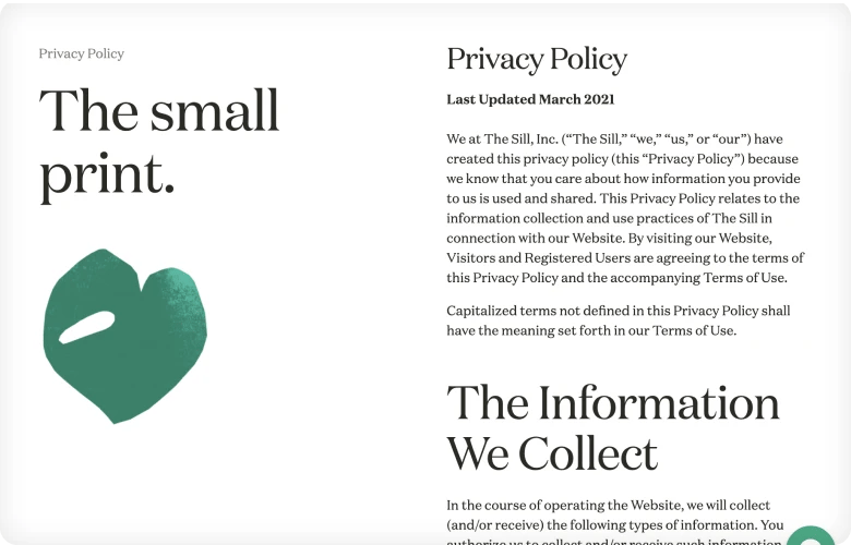 thesill-privacy-policy