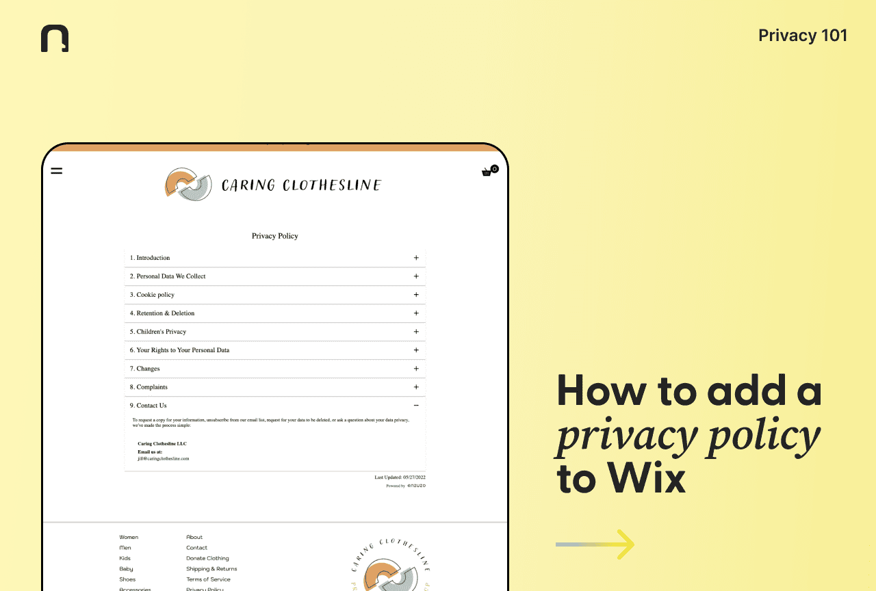 How to Add a Privacy Policy to Wix