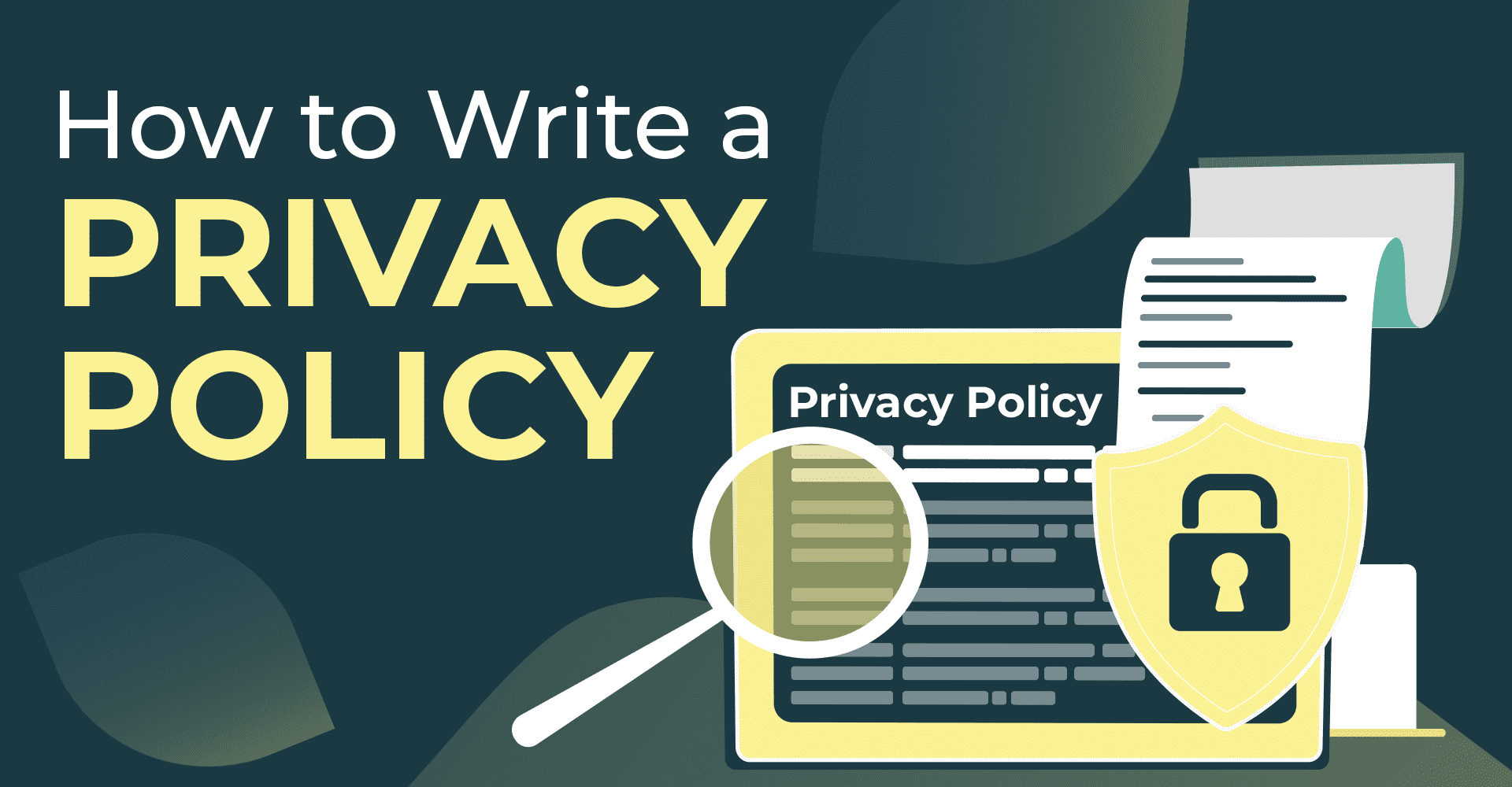 how to write a privacy policy