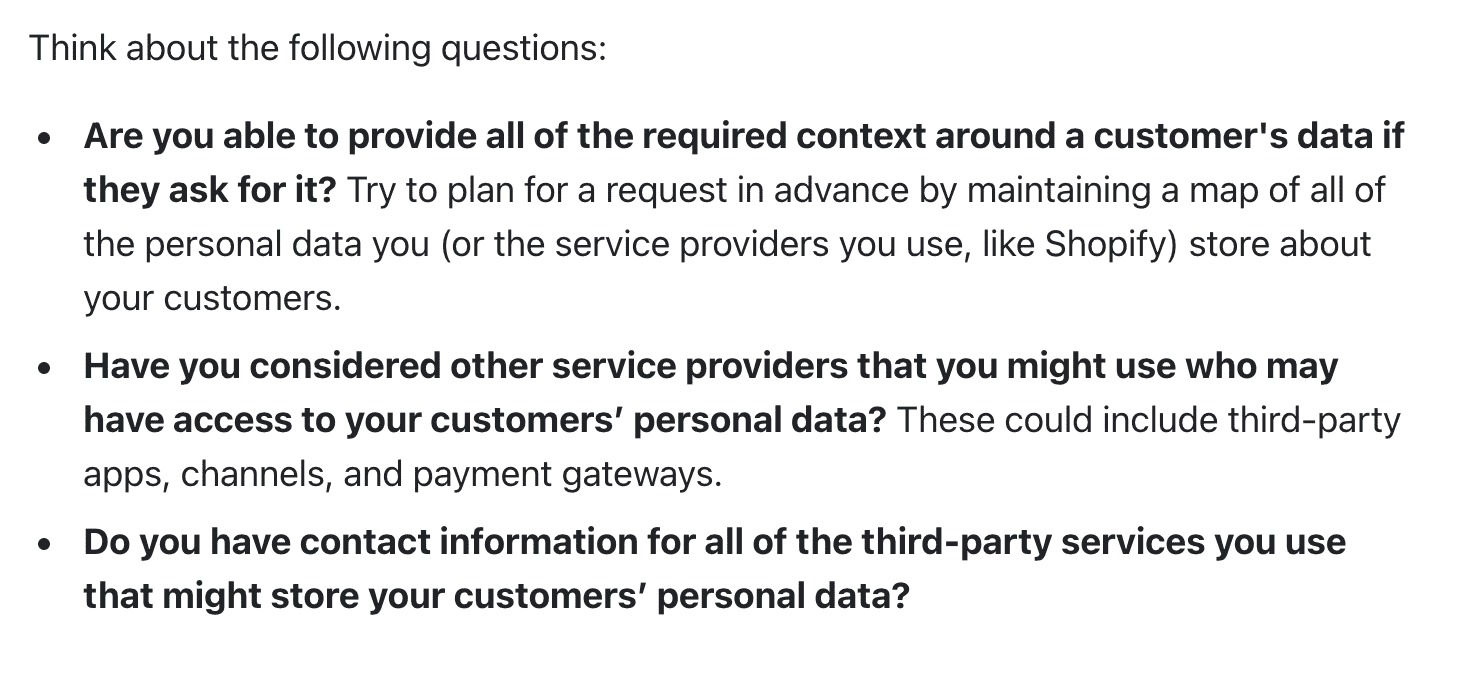 Shopify GDPR