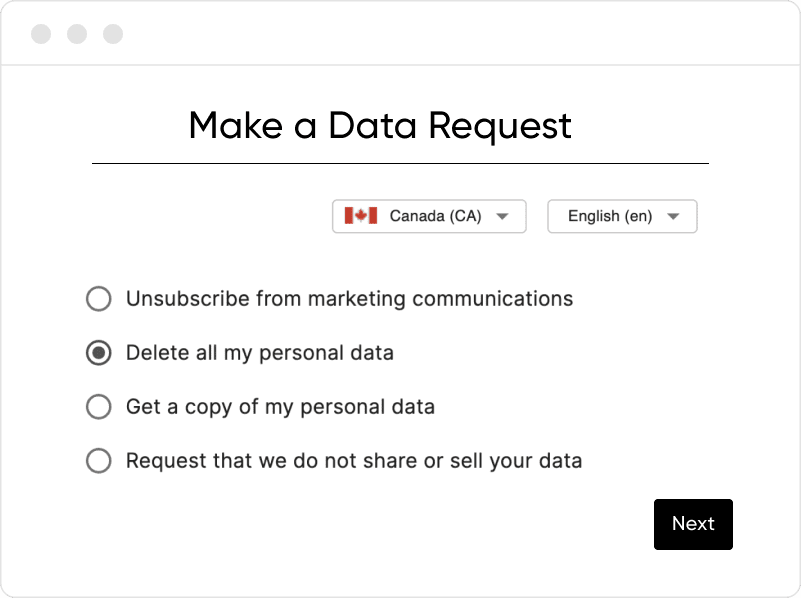 enzuzo data request form 