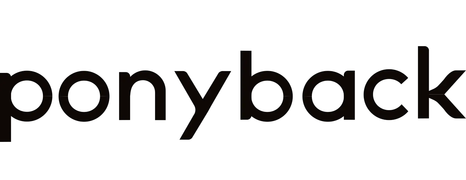 ponyback hats logo.