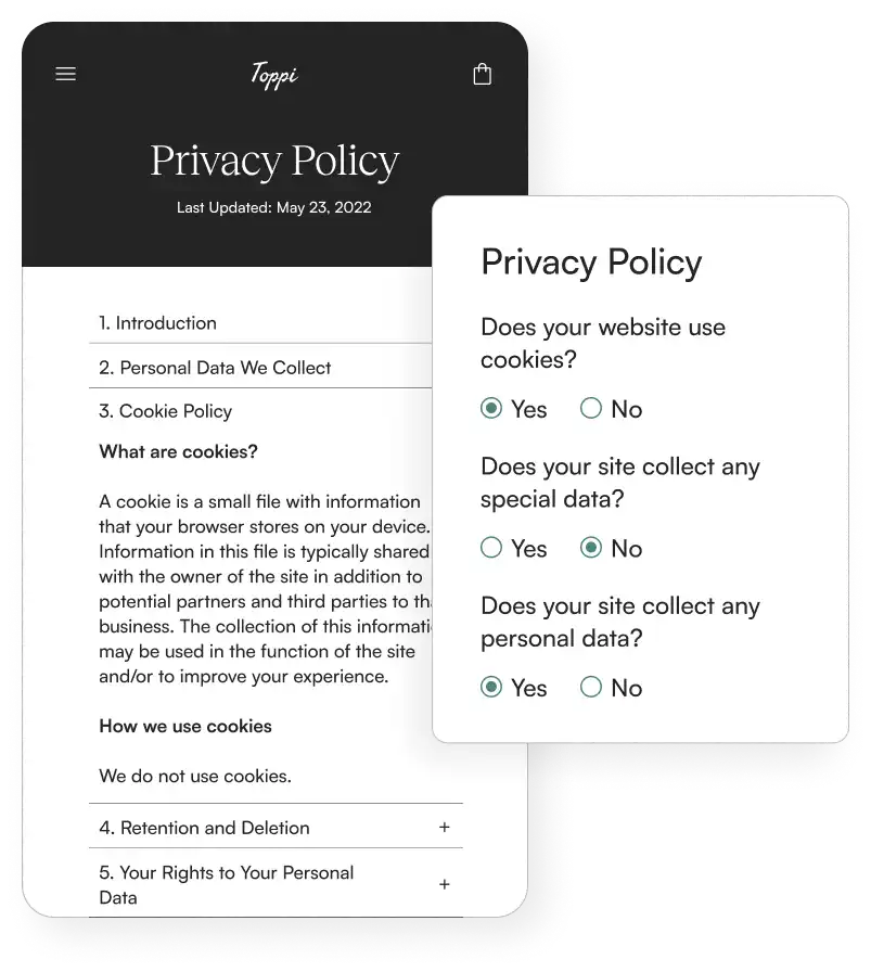 1 Privacy Policy Generator: Free, CCPA, GDPR, CalOPPA - Privacy